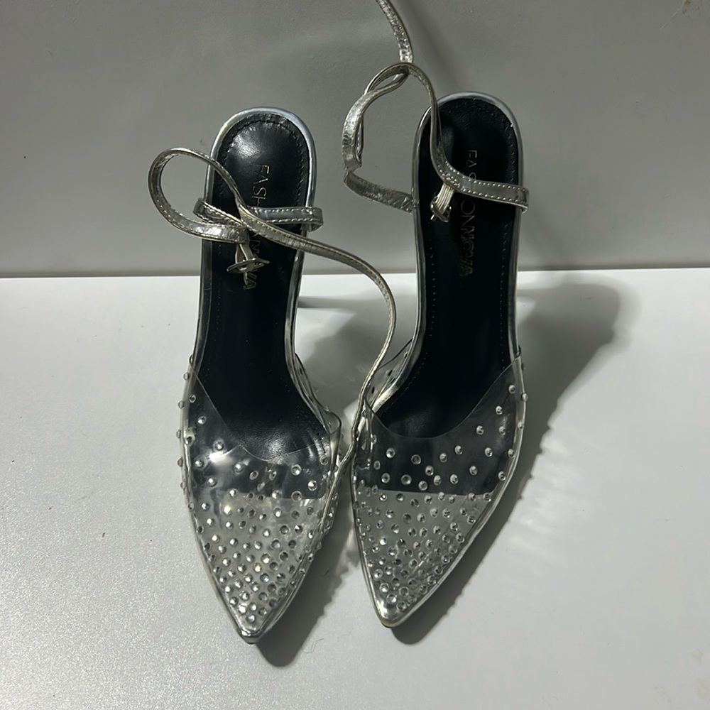 Silver heels